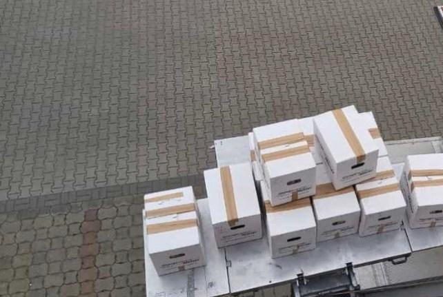 Behördenumzug in Burkhardtsdorf mit einem Möbellift